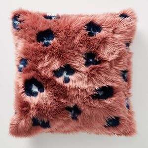 Anthropologie Dalia Faux Fur Pillow